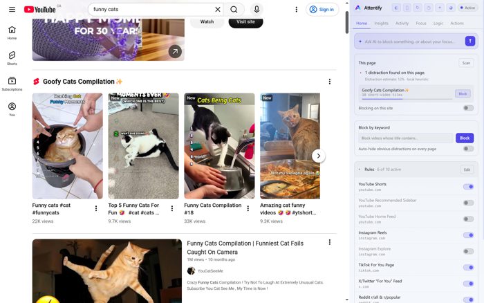 YouTube search, unblocked